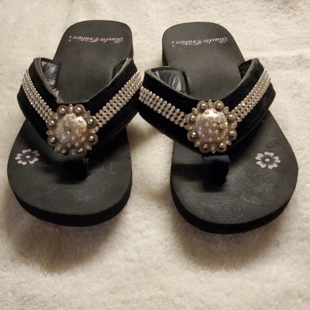 💜 Rustic Couture Flip Flops 💜